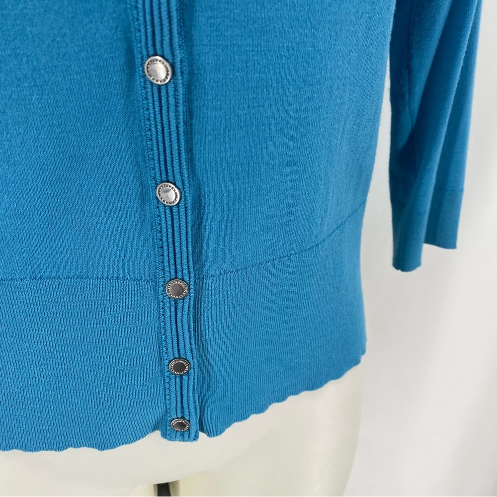 NWT White House Black Market blue cardigan - Picture 7 of 11